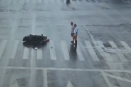 司机因避让闯红灯老人摔倒离世