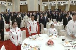 苏炳添杨倩参加国庆招待会