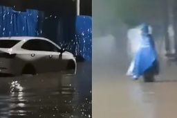 河南鹤壁遭暴雨袭击