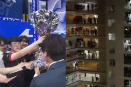 EDG夺冠男生寝室像过年