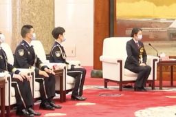 国安女干警现身政法系统高规格活动