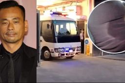 洗米华被送监狱羁押 警方荷枪实弹