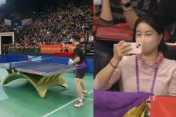 马龙许昕为香港市民表演乒乓绝技