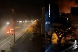 基辅南部交火 避难人群挤满地铁站