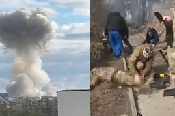 基辅周边现蘑菇云 乌方称大败俄军