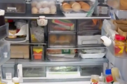 上海女子晒冰箱 花6分钟数完物资