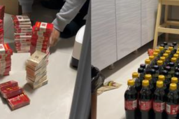 男子囤菜却买回50包烟60瓶可乐