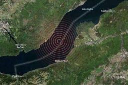 贝加尔湖水域发生8.3级地震