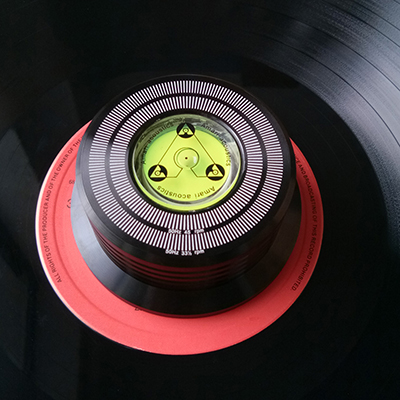黑胶唱机LP唱片碟压镇 黑色 直径78mm 高35mm 重300g 带测速功能