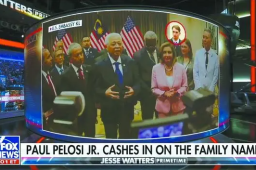 佩洛西窜台竟偷偷带着儿子