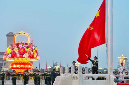 天安门广场国庆升旗仪式