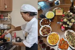 女子上门代厨炒菜：4菜1汤66元