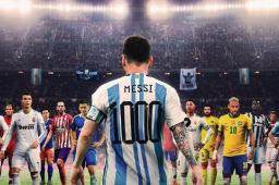 梅西1000号球衣海报