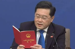 外长现场读宪法回应台湾问题