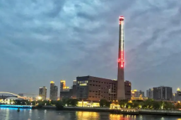 上海地标大烟囱上的温度计被拆除