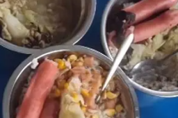 按倒点外卖学生校方食堂被曝菜馊