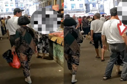 大爷在菜市场猥亵多名女性被拍下