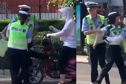 扬言“弄死你”女交警系辅警