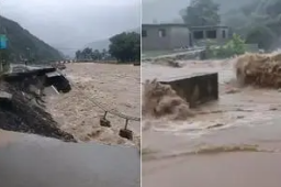 京津冀暴雨现场：局地突发山洪
