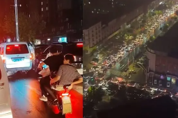 河北一地深夜通知撤离 车辆排长队