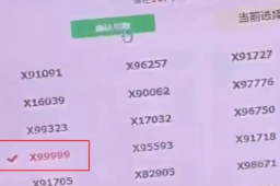 河北车主运气爆表摇到X99999