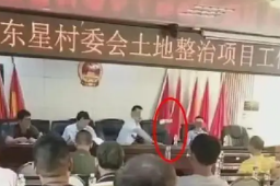 镇长开会时怒砸水瓶 官方通报